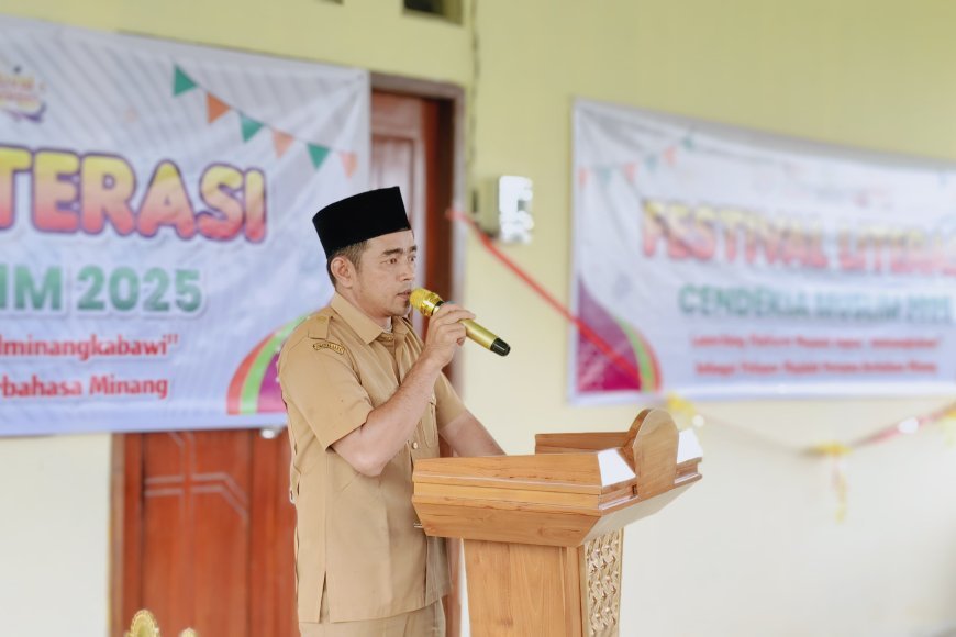 Pembukaan Secara Resmi Kegiatan Festival Literasi Cendekia Muslim 2025 di Kabupaten Sijunjung.