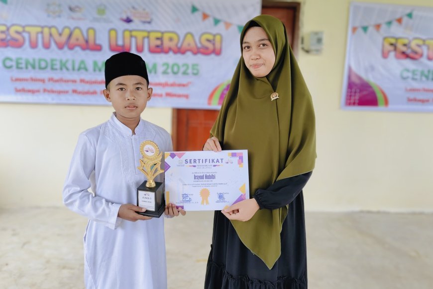 Selamat Para Juara Festival Literasi Cendekia Muslim Lomba Adzan dan Tari Kreasi Daerah Tingkat SD/MI Se-Kabupaten Sijunjung