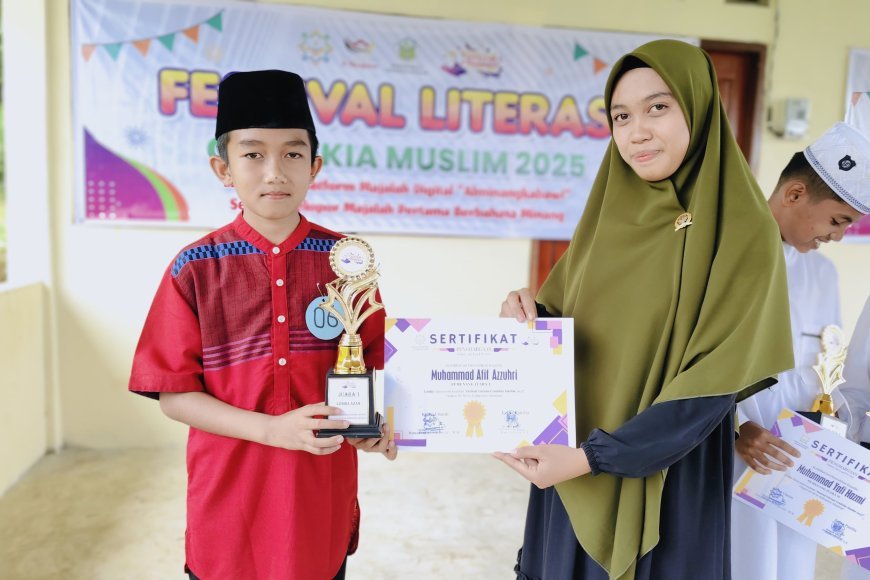 Selamat Para Juara Festival Literasi Cendekia Muslim Lomba Adzan dan Tari Kreasi Daerah Tingkat SD/MI Se-Kabupaten Sijunjung