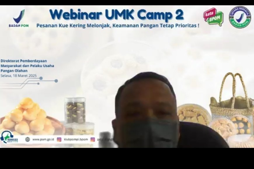 Menjadi Bagian Dari Webinar Camp Seri 2, Ketua Umum  Yayasan Pendidikan Cendeki Muslim Turut Dalam Mengikuti Webinar Dengan Tema Yang Di Usung "Keamanan Pangan untuk Pangan Olahan Terkemas".