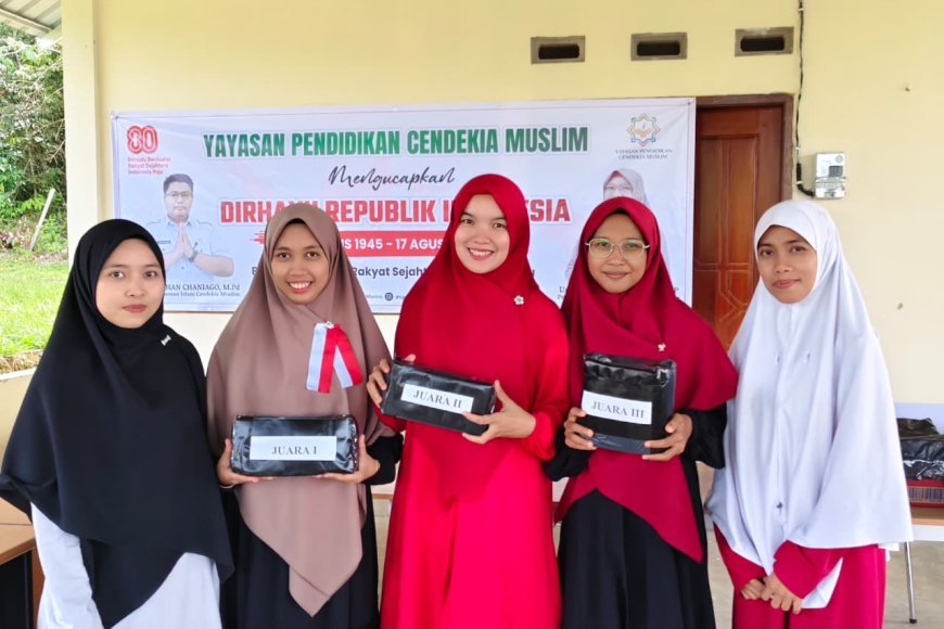 Semarak HUT RI ke-80, Perguruan Islam Cendekia Muslim Gelar Aneka Lomba