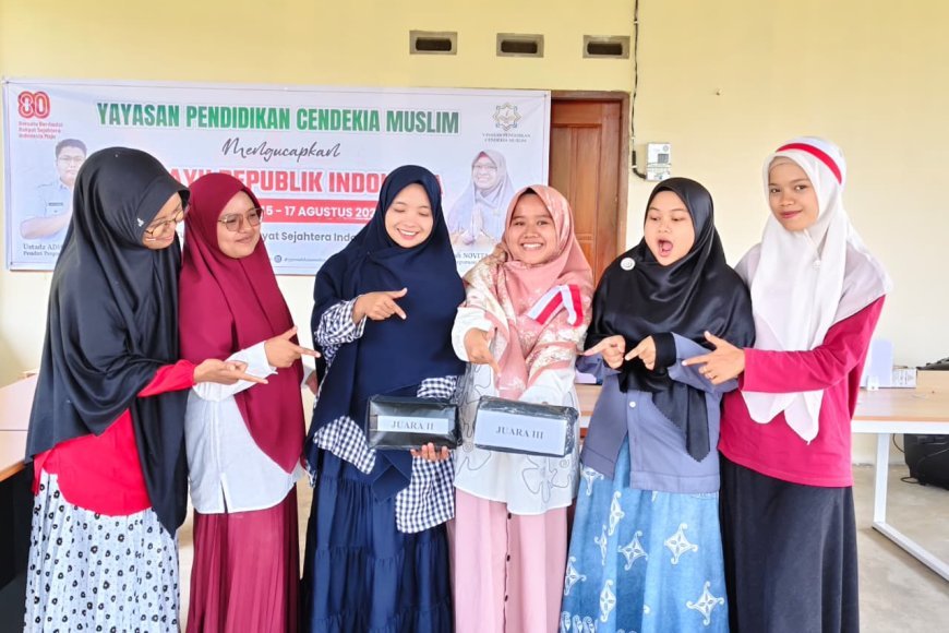 Semarak HUT RI ke-80, Perguruan Islam Cendekia Muslim Gelar Aneka Lomba
