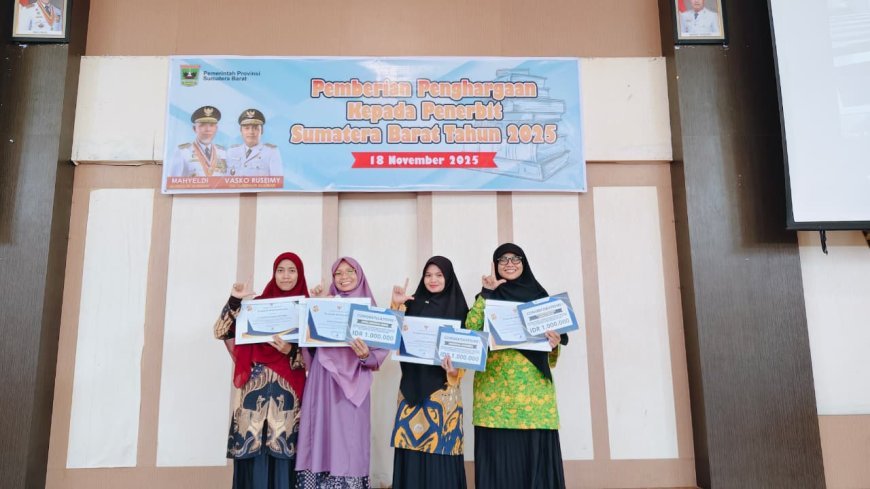 Sumbar Apresiasi Penerbit Aktif: Lembaga Riset dan Publikasi Ilmiah Bersinar